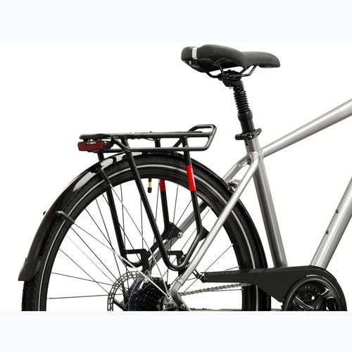 Bicicletta trekking da uomo KROSS Trans 3.0 silver/blue/gloss