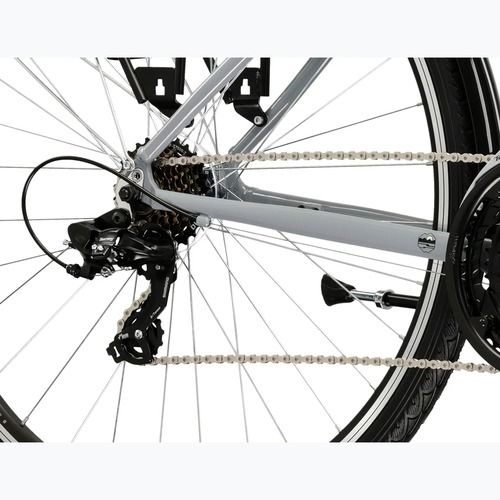Bicicletta trekking da uomo KROSS Trans 1.0 grey/black/gloss