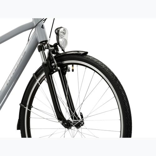 Bicicletta trekking da uomo KROSS Trans 1.0 grey/black/gloss