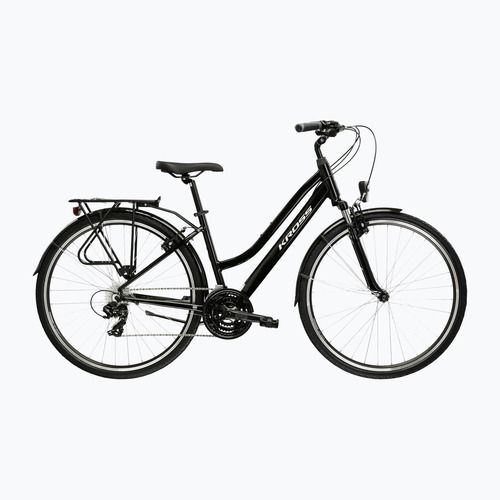 Bicicletta da trekking da donna KROSS Trans 1.0 In black/silver/gloss
