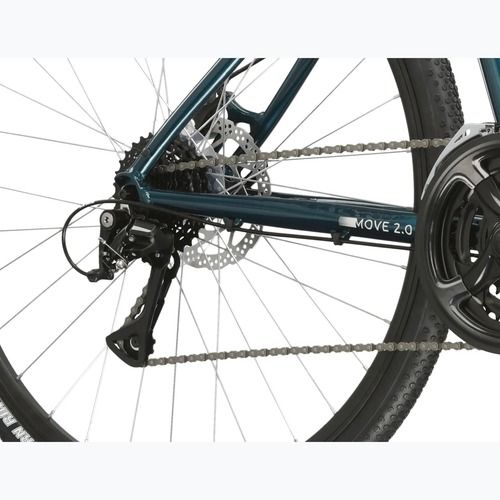 Bicicletta urbana da uomo KROSS Move 2.0 turquoise/silver/gloss