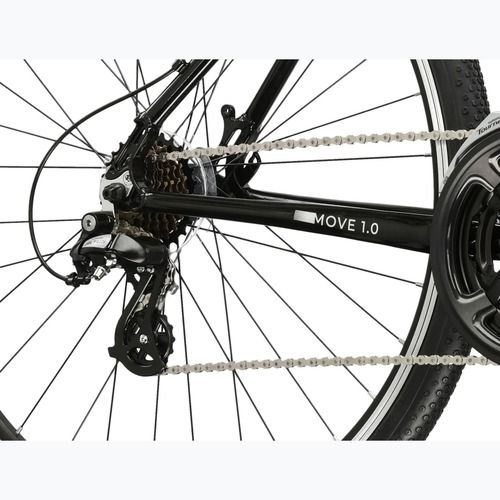 Bicicletta urbana da uomo KROSS Move 1.0 black/silver/gloss