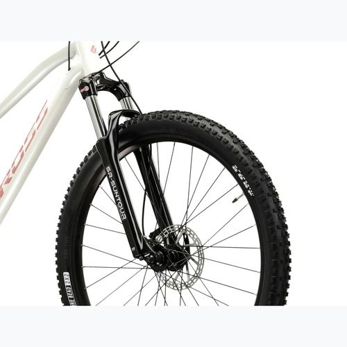 Bicicletta da montagna da donna KROSS Lea 5.0 27,5" white/pink/gloss