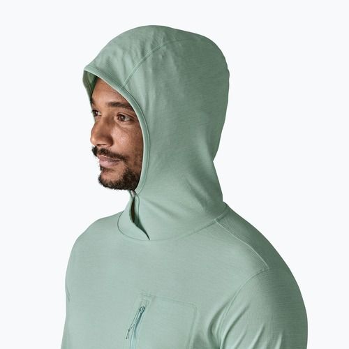 Felpa da uomo Patagonia Capilene Cool Sun Hoody thermal blue/thin ice x-dye