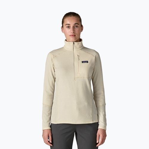 Felpa in pile da donna Patagonia R1 wool white