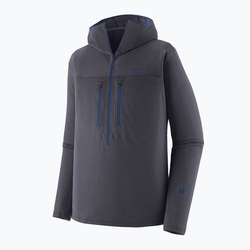 Felpa da uomo Patagonia R1 Ultralight Hoody smolder blue