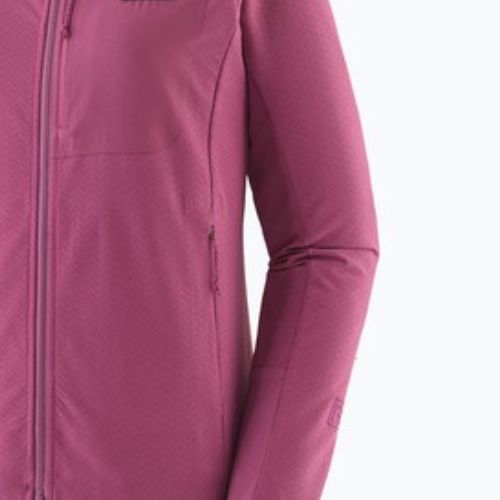 Giacca softshell da donna Patagonia R1 CrossStrata Hoody faded magenta