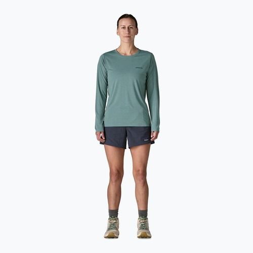 Maglia a maniche lunghe da donna Patagonia Capilene Cool Daily Shirt - Boardshort Logo blue sage/light blue sage x-dye