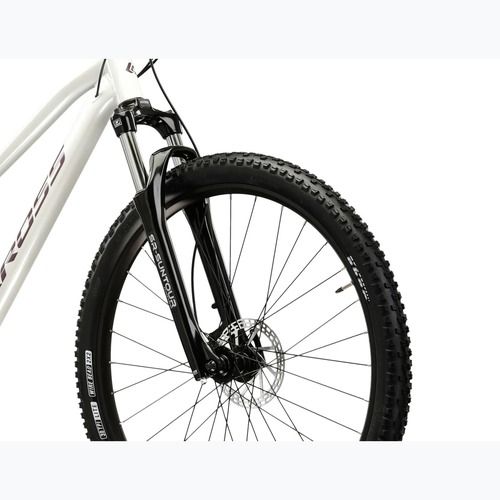 Bicicletta da montagna da donna KROSS Lea 4.0 In 27.5 white/purple/gloss