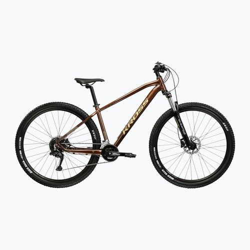 Bicicletta da montagna KROSS Hexagon 5.0 27.5" brown/gold/gloss