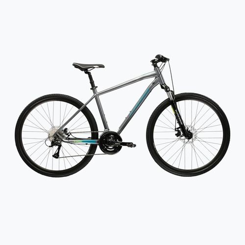 Bicicletta cross KROSS Evado 3.0 grey/teal/gloss