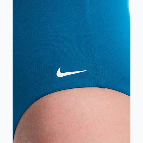 Costume da bagno intero da donna Nike Essential V-Neck green abyss