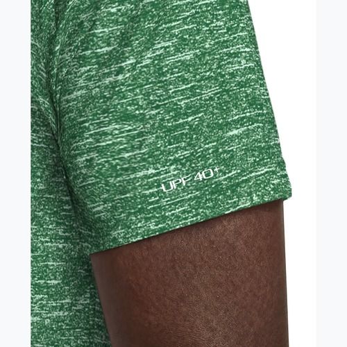 Maglietta da nuoto da uomo Nike Heather Hydroguard malachite