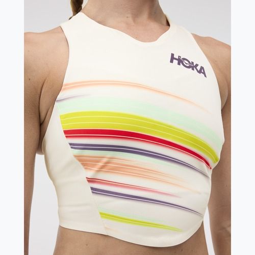 Top sportivo HOKA Race Day Crop alabaster flare