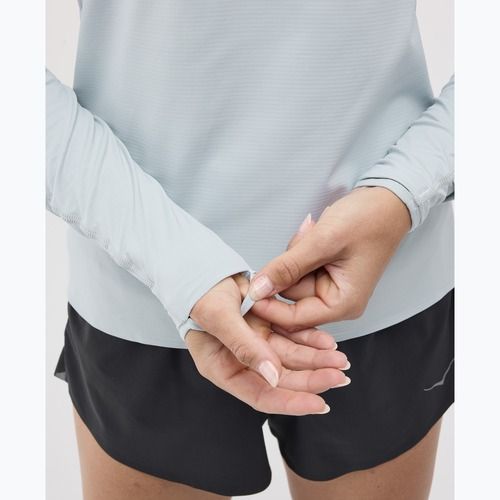 Felpa da running da donna HOKA GlideTech Quarter Zip mineral blue