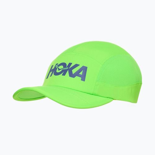 Cappellino con visiera HOKA Run neon green
