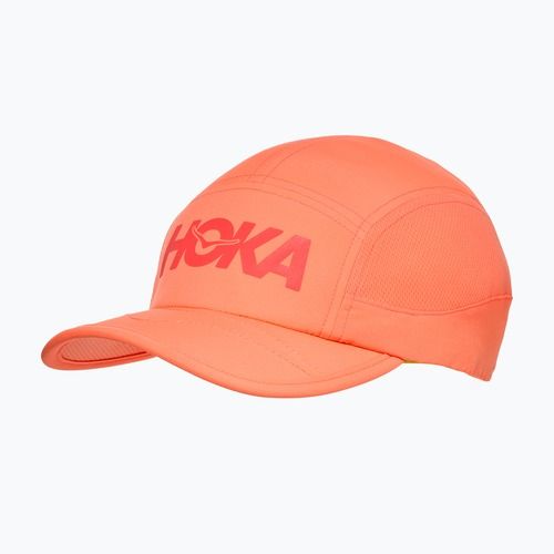 Cappellino con visiera HOKA Run neon cantaloupe