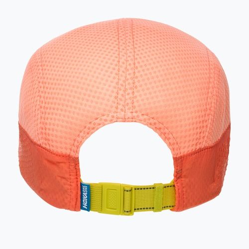 Cappellino con visiera HOKA Trail Race neon cantaloupe