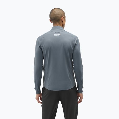 Felpa da running da uomo HOKA GlideTech Quarter Zip faded navy