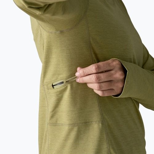 Felpa da donna Patagonia Capilene Cool Sun Hoody gumtree green/light gumtree green x-dye