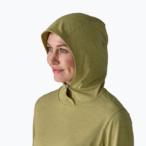 Felpa da donna Patagonia Capilene Cool Sun Hoody gumtree green/light gumtree green x-dye