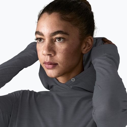 Felpa da donna Patagonia Capilene Cool Ultra Hoody smolder blue/light smolder blue x-dye