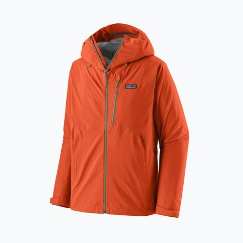 Giacca antipioggia da uomo Patagonia Granite Crest Rain coal orange