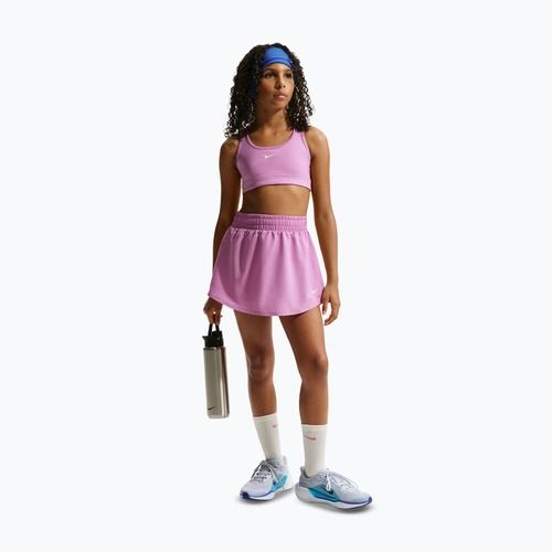 Reggiseno sportivo da bambina Nike Swoosh light magenta/white