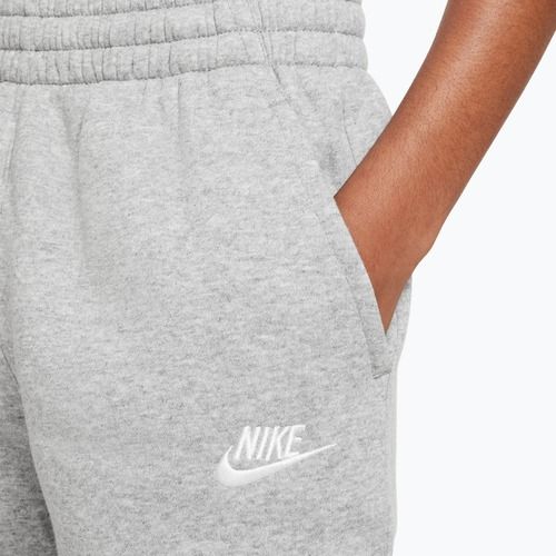 Pantaloni per bambini Nike Sportswear Club Fleece dark grey heather/base grey/white
