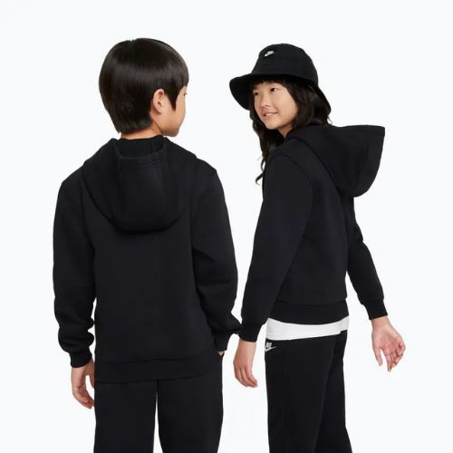 Felpa per bambini Nike Sportswear Club Fleece black/white