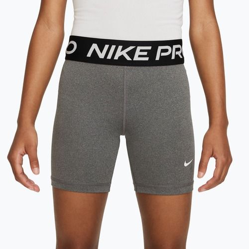 Pantaloncini per bambini Nike Pro Dri-Fit 5" carbon heather/white