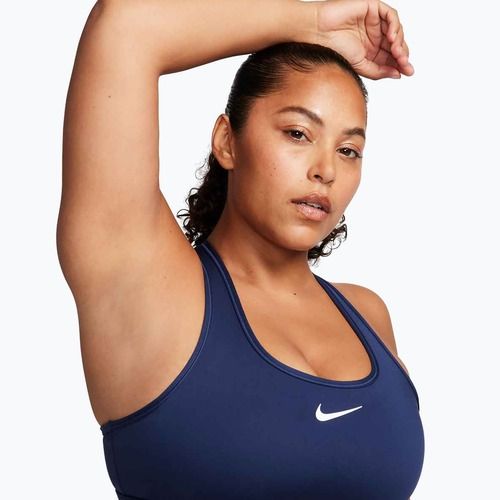Reggiseno sportivo Nike Swoosh Medium Support midnight navy/white