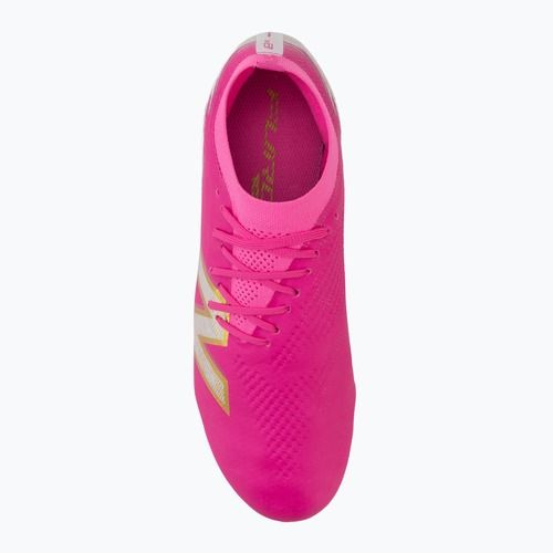 Scarpe da calcio New Balance Furon Pro V8 FG pink heat/sea salt/gold metallic