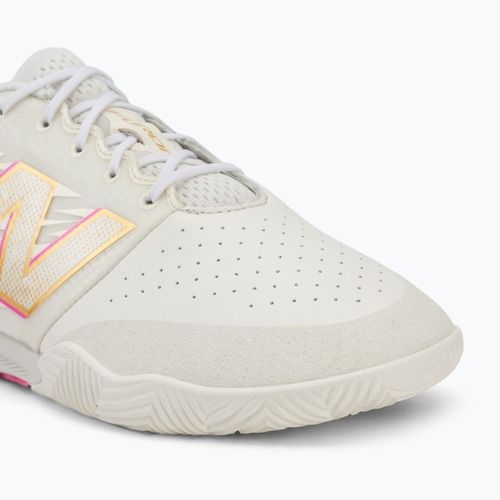 Scarpe da calcio New Balance Furon Pro V8 IN pink heat/sea salt/gold metallic