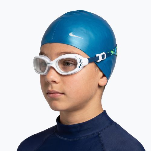 Occhialini da nuoto per bambini AQUASTIC Spinny blue