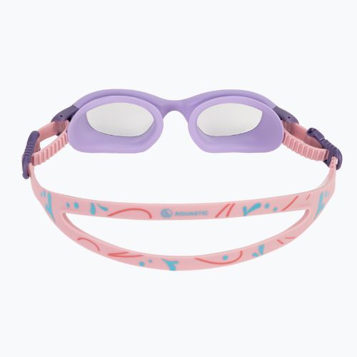 Occhialini da nuoto per bambini AQUASTIC Spinny purple