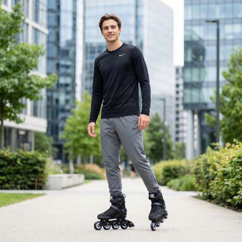 Pattini in linea da uomo ATTABO Cyclone Alu blue