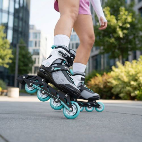 Pattini in linea da donna HEAD Essence 84 green