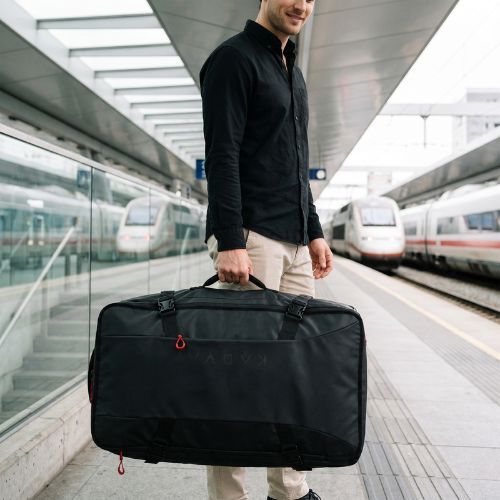 Valigia da viaggio grande KADVA Mons 100 l nera