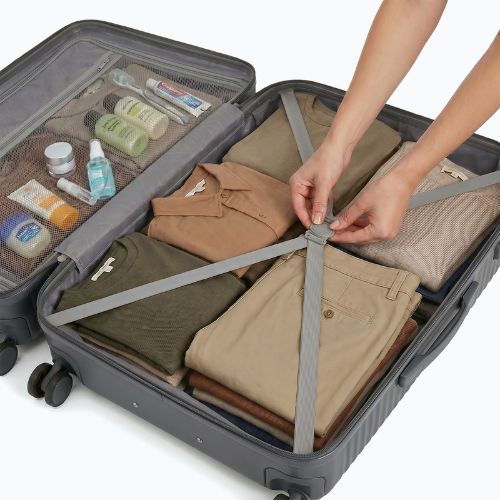 Valigia da viaggio grande KADVA Palero 95 l grigia