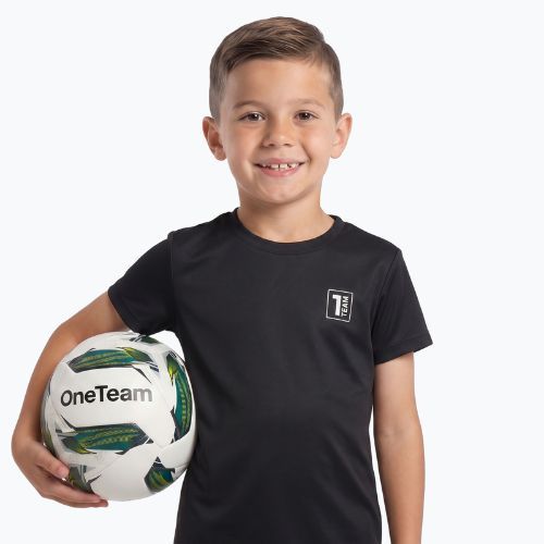 Completo da calcio per bambini OneTeam Precision Set maglia e pantaloncini nero