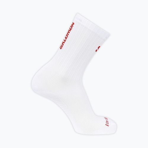 Calzini Salomon S/Lab Phantasm Crew 3 white/fiery red
