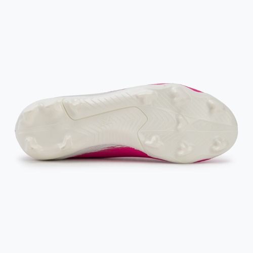 Scarpe da calcio per bambini New Balance Furon Team V8 FG pink heat/sea salt/gold metallic