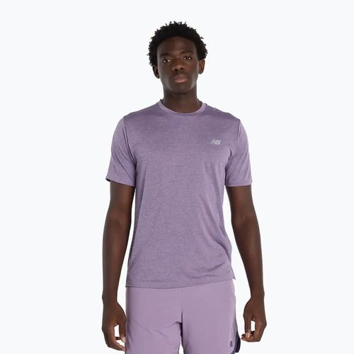 Maglietta da uomo New Balance Athletics Run candied violet heather