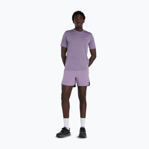 Maglietta da uomo New Balance Athletics Run candied violet heather