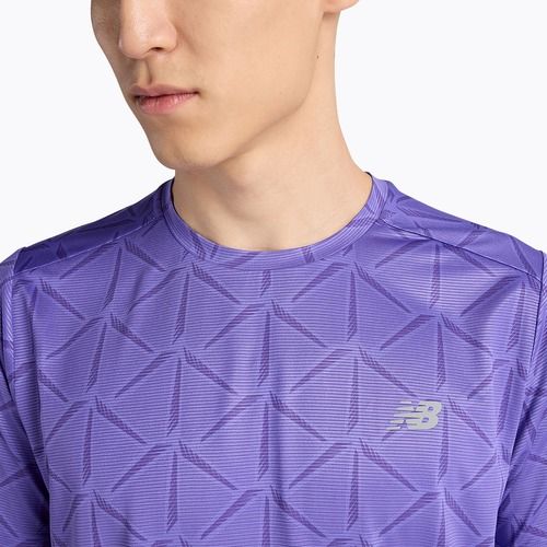 Maglietta da uomo New Balance Essentials Printed T electric purple