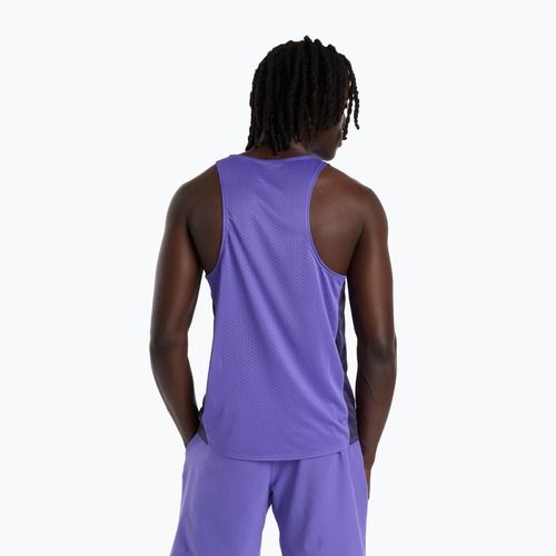 Maglietta da corsa da uomo New Balance Viz-Tech Singlet electric purple