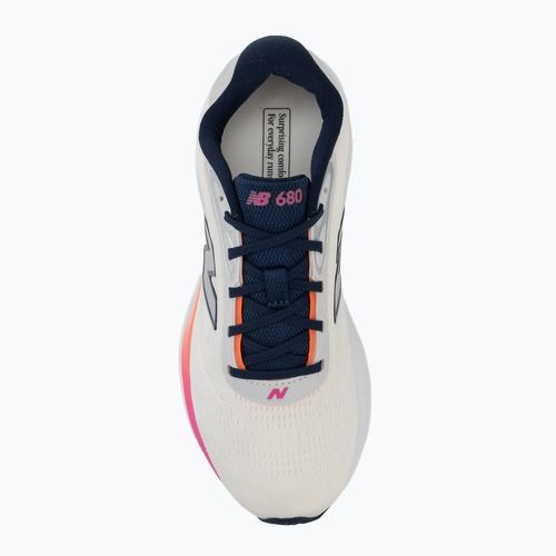 Scarpe da running da donna New Balance Fresh Foam 680's V9 sea salt/tangerine heat/pink heat