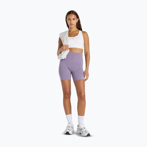 Pantaloncini da donna New Balance Harmony High Rise candied violet