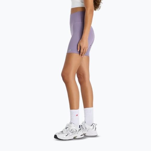 Pantaloncini da donna New Balance Harmony High Rise candied violet